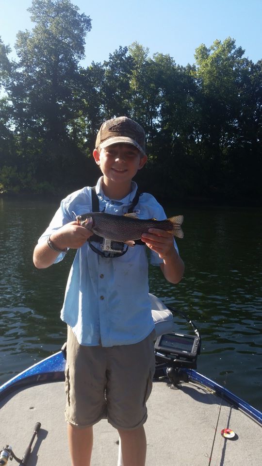 Kentucky spotted bass caught on Table Rock Lake with Greenough's Guide Service